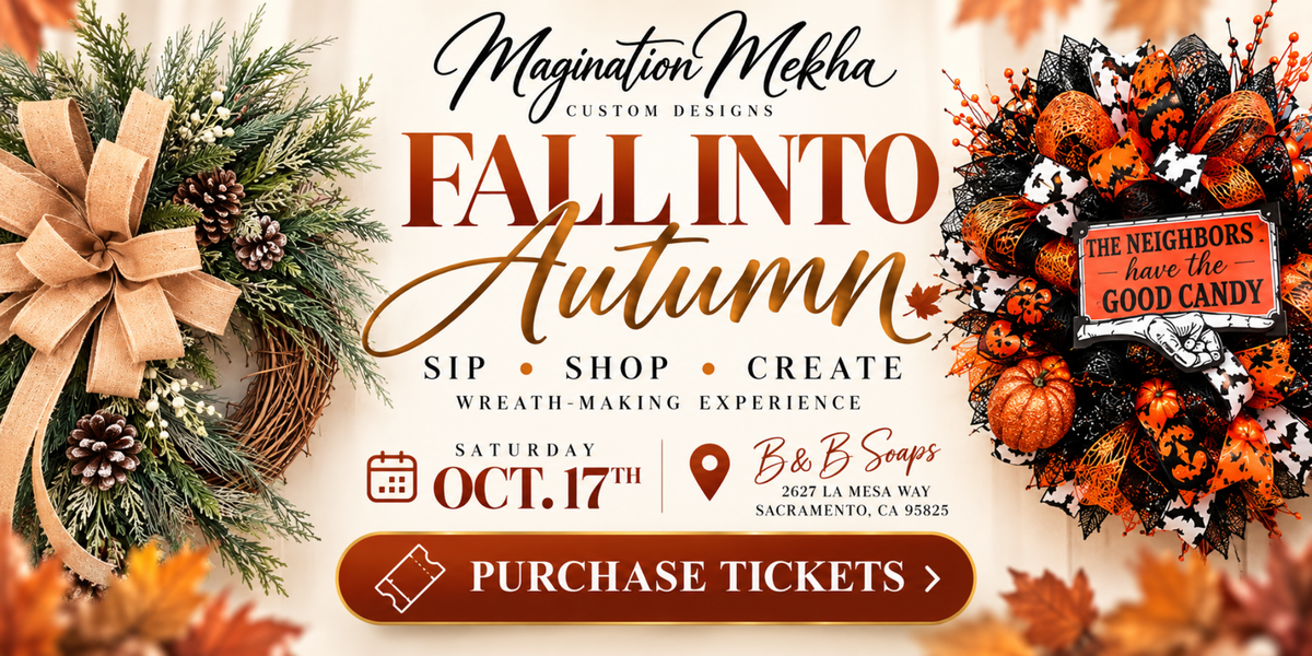 Fall Into Autumn: Sip • Shop • Create — Wreath-Making Experience