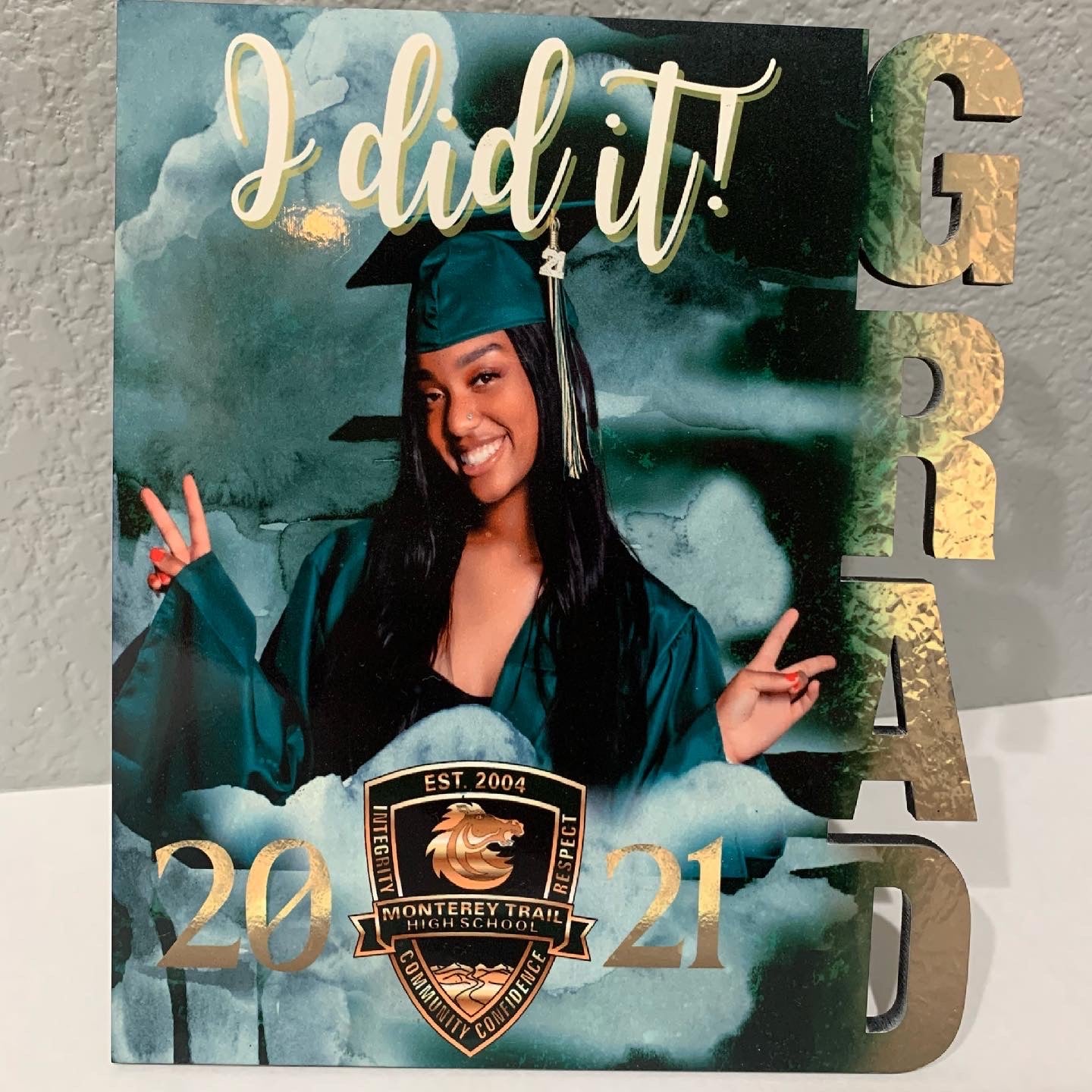 Custom GRAD photo frame