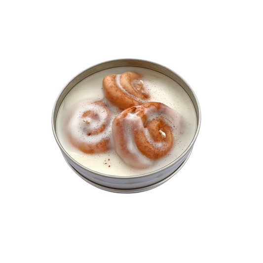 Cinnamon Roll -  Dessert Tin Candle
