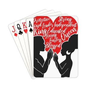 Afro Praying Couple playing cards Playing Cards 2.5"x3.5"