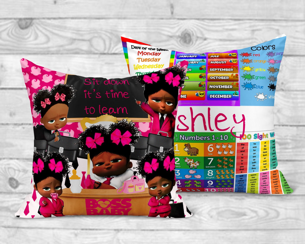 Girl - Boss Baby Learning Pillow