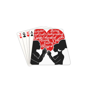 Afro Praying Couple playing cards Playing Cards 2.5"x3.5"