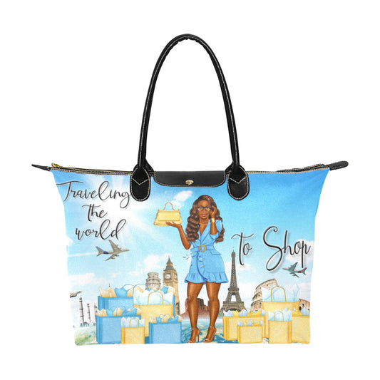 Travel the World Single-Shoulder Lady Handbag