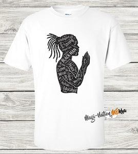 Black Man w/Dreads Praying Tee