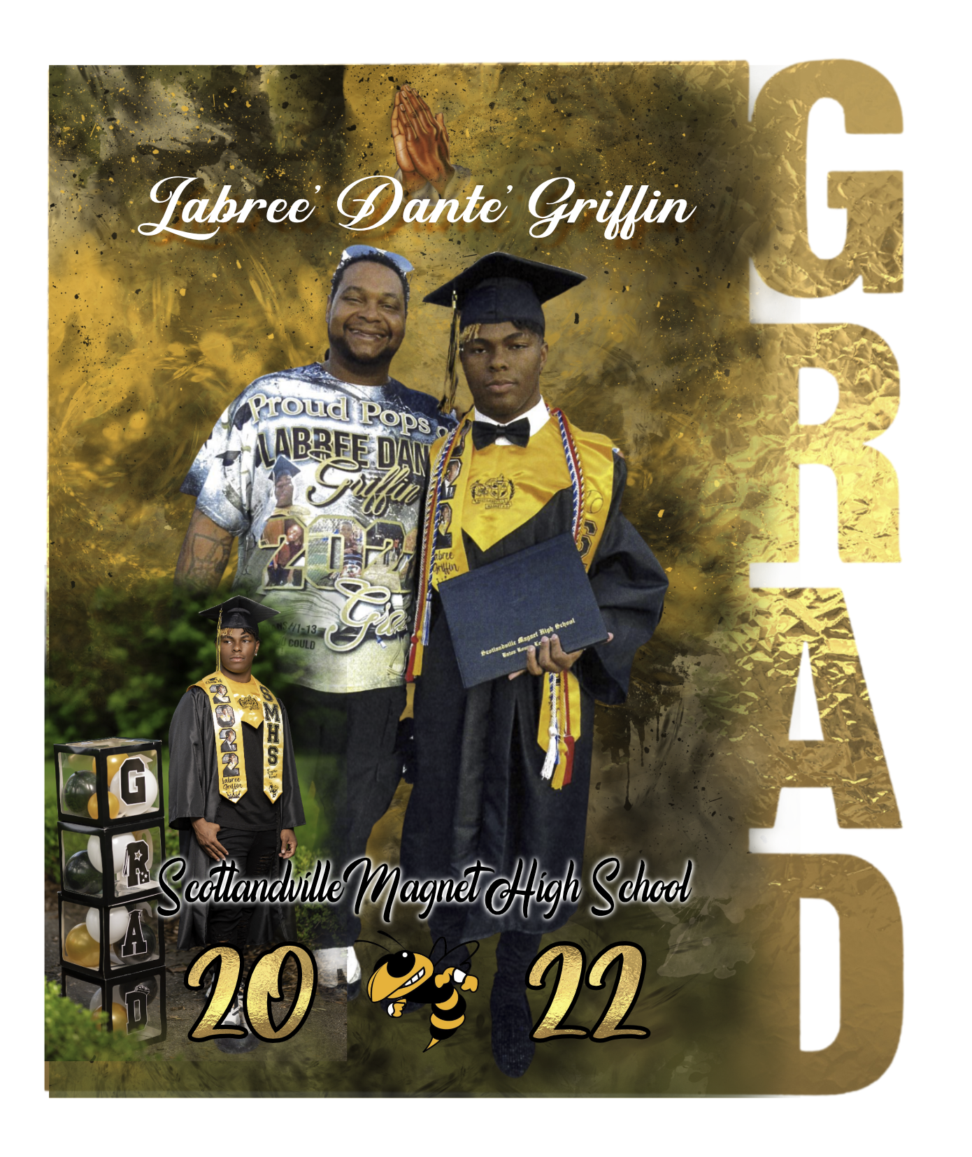 Custom GRAD photo frame