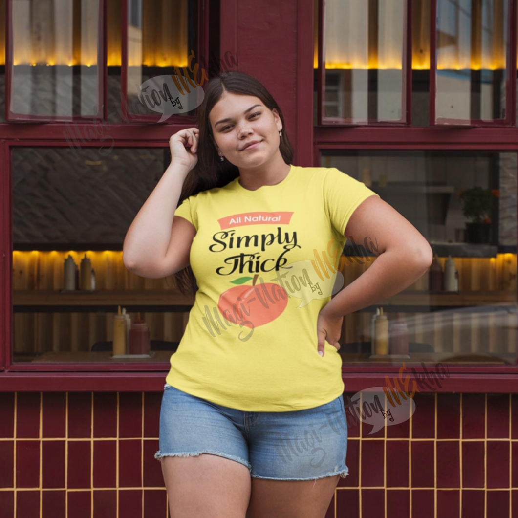 Simply Thick Peach Tee