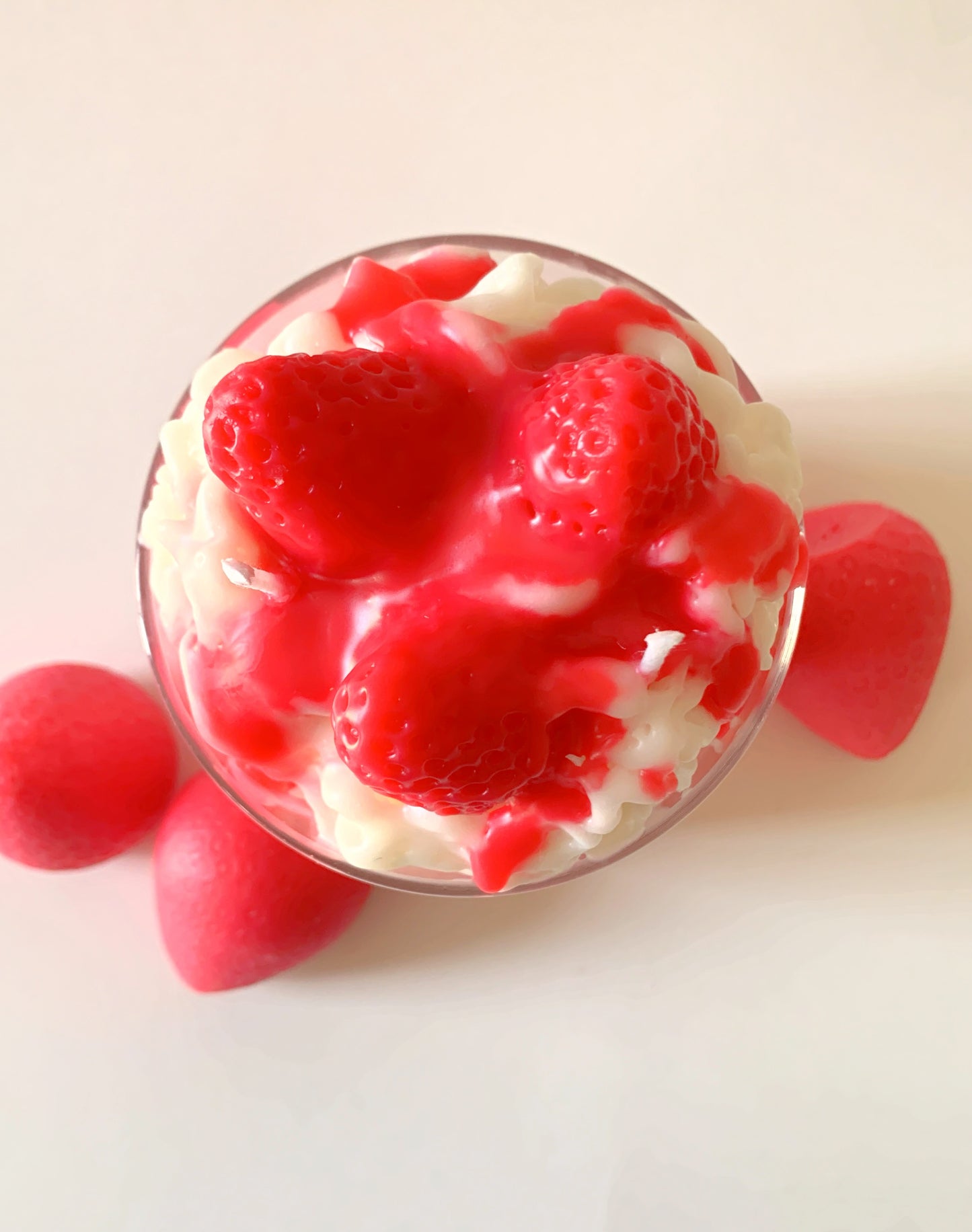 Strawberry Cheesecake Dessert Candle