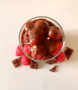 Chocolate Covered Strawberries Dessert Candle