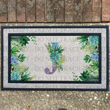 Load image into Gallery viewer, Custom - Succulent Monogram Door Mat
