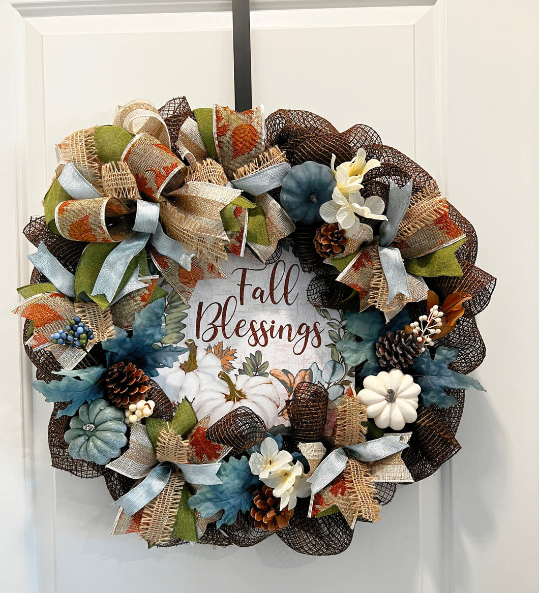 Fall Blessings Wreath